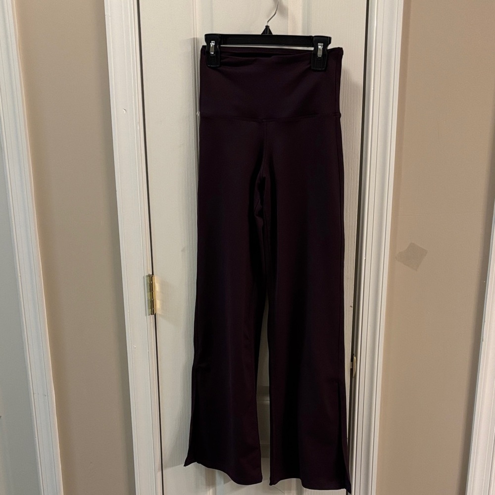 Nwot Capezio Dark Purple Flare Pants size small